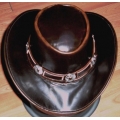 Кожаная ковбойская шляпа, размер XL